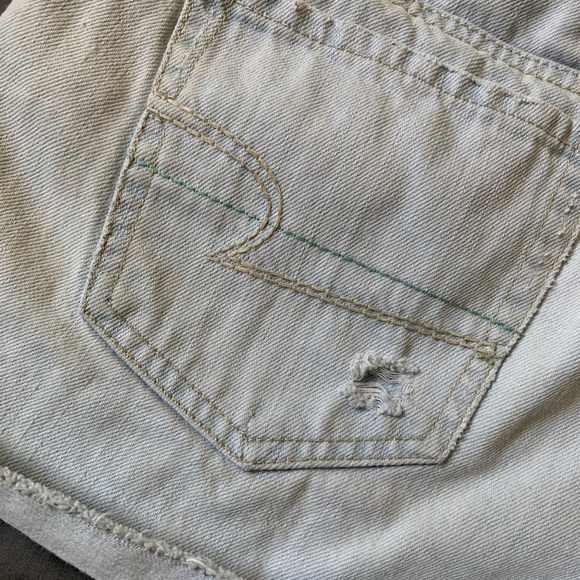 Light Wash Short Shorts - Picture 5 of 9